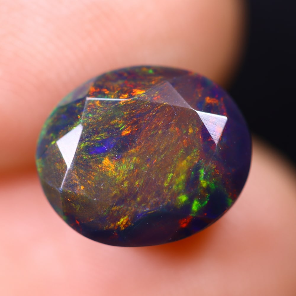 2.32Ct Welo Black Opal Polished - Ethiopian Opal (1 of 5)