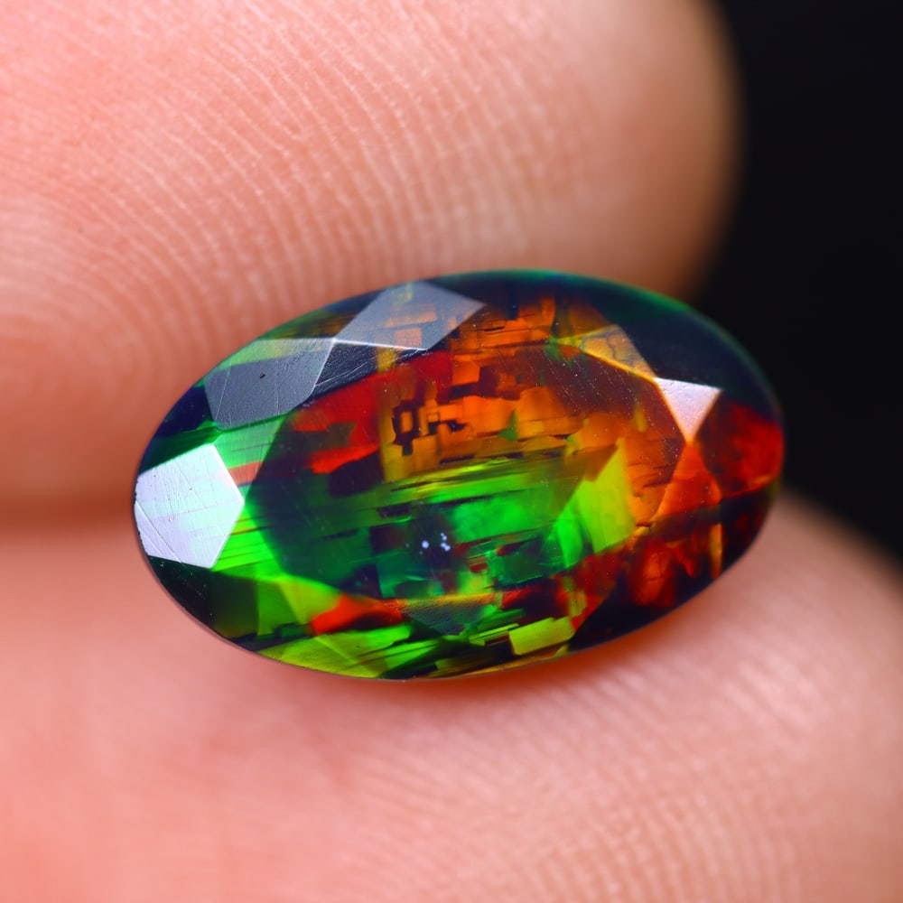1.95Ct Welo Black Opal Faceted Polished - Ethiopian Opal: Ksmith Jewels Global Welcome to our auction house, today auction brought to you by Ksmith Jewels Global based in Penang, Malaysia specialize in all kinds of opal and color gemstone both in manufacturi
