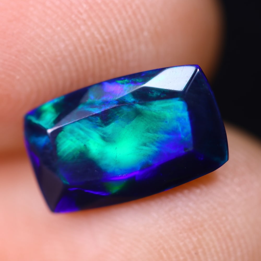1.84Ct Welo Black Opal Faceted Polished - Ethiopian Opal: Ksmith Jewels Global Welcome to our auction house, today auction brought to you by Ksmith Jewels Global based in Penang, Malaysia specialize in all kinds of opal and color gemstone both in manufacturi