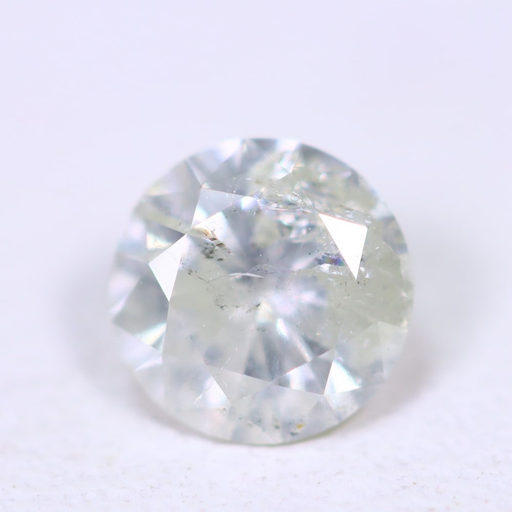 0.58ct Unheated Round Diamond 5.5mm - Natural Diamond, Loose Diamond (1 of 2)