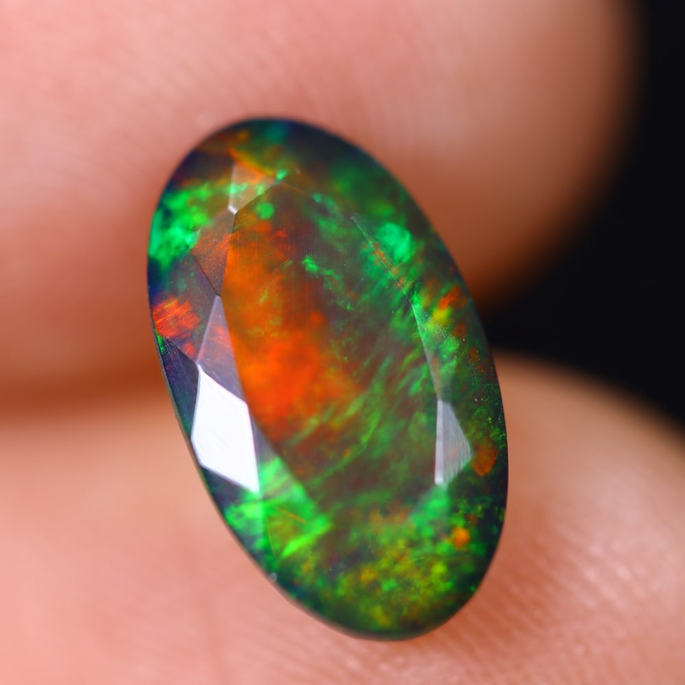 1.67Ct Welo Black Opal Faceted Polished - Ethiopian Opal: Ksmith Jewels Global Welcome to our auction house, today auction brought to you by Ksmith Jewels Global based in Penang, Malaysia specialize in all kinds of opal and color gemstone both in manufacturi