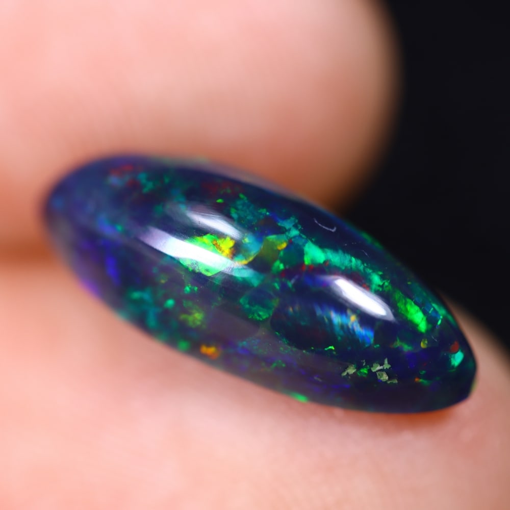 2.39Ct Welo Black Opal Polished - Ethiopian Opal (1 of 6)