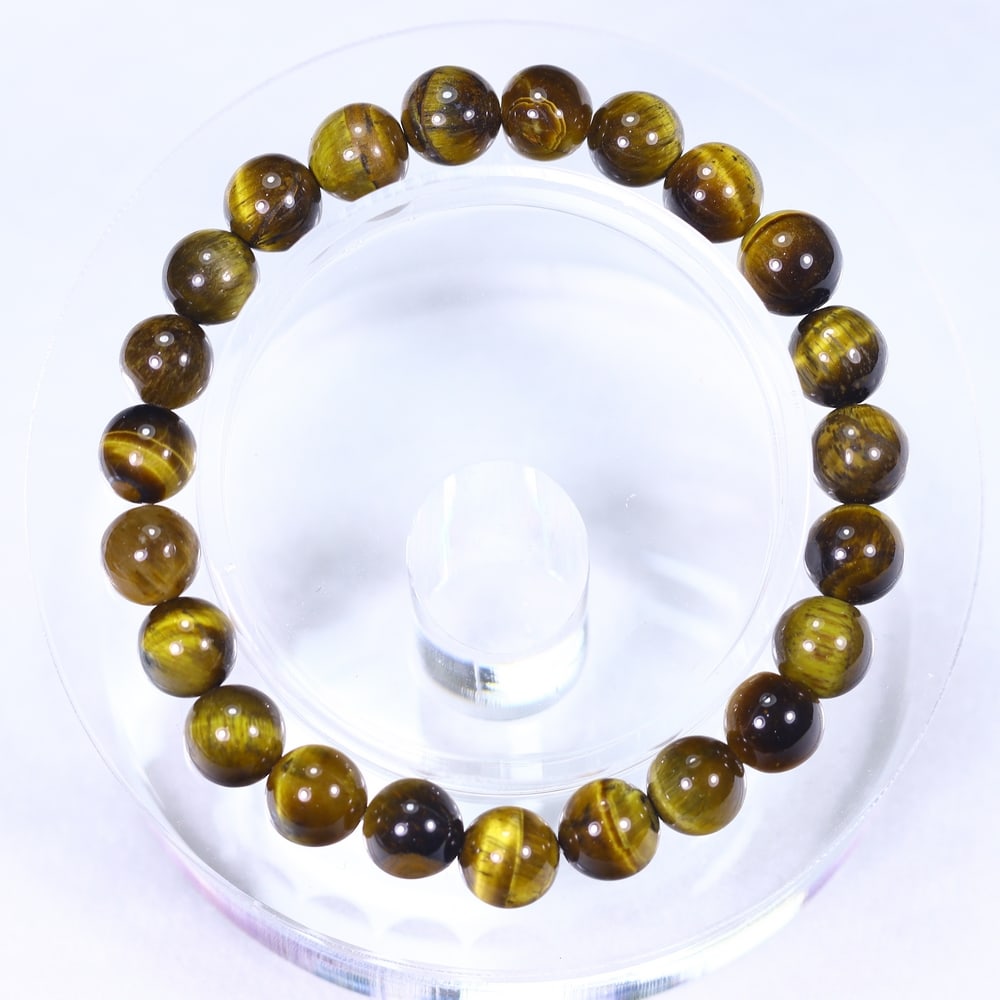 18.17g Tiger Eye Bracelet - Polished Beads (1 of 3)