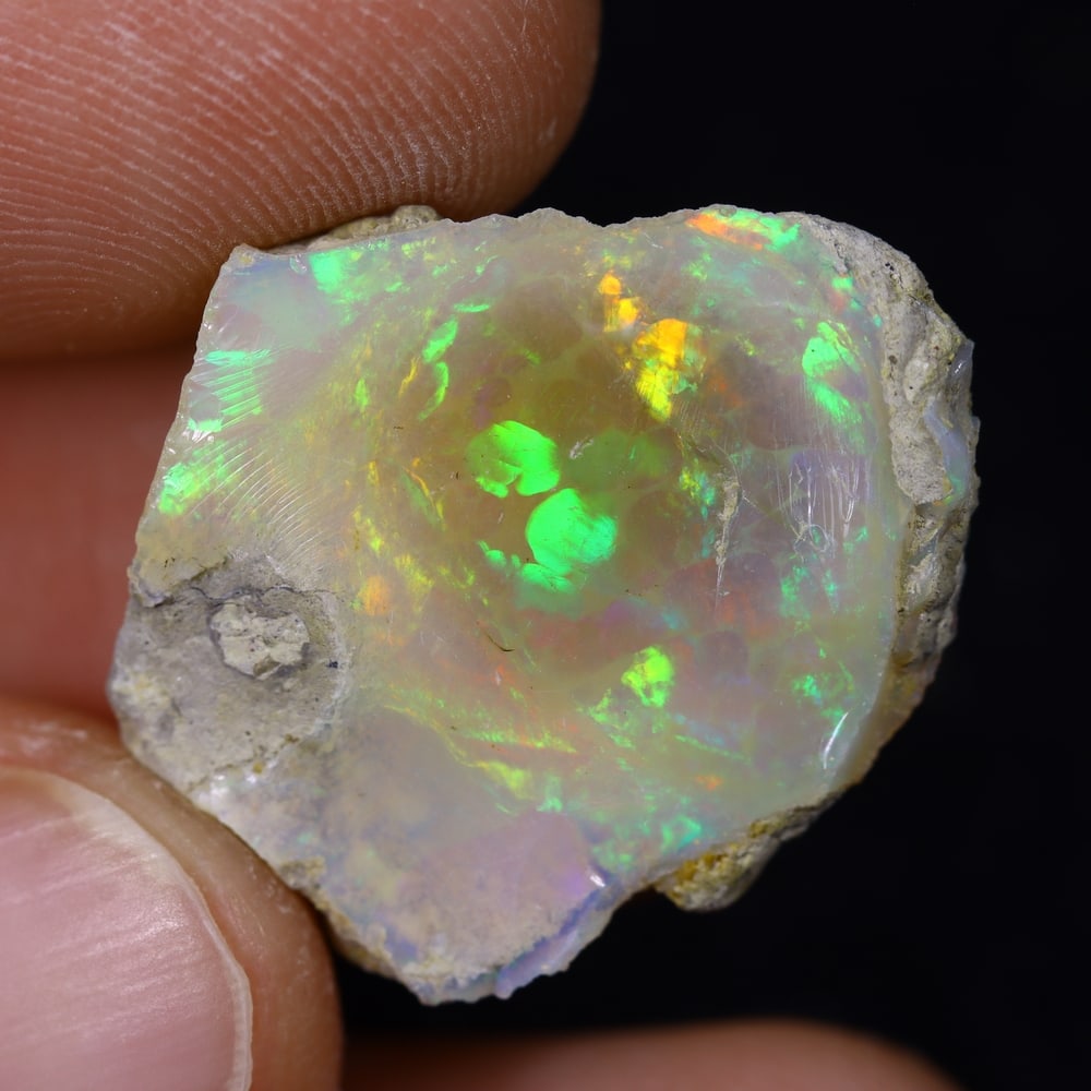 9.9Ct Rough Opal Specimen - Ethiopian Opal - Mineral Rough: Ksmith Jewels Global Welcome to our auction house, today auction brought to you by Ksmith Jewels Global based in Penang, Malaysia specialize in all kinds of opal and color gemstone both in manufacturi