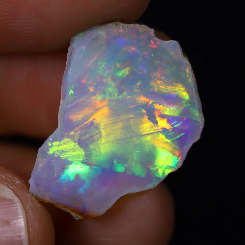 11.6Ct Rough Opal Specimen - Ethiopian Opal - Mineral Rough: Ksmith Jewels Global Welcome to our auction house, today auction brought to you by Ksmith Jewels Global based in Penang, Malaysia specialize in all kinds of opal and color gemstone both in manufacturi