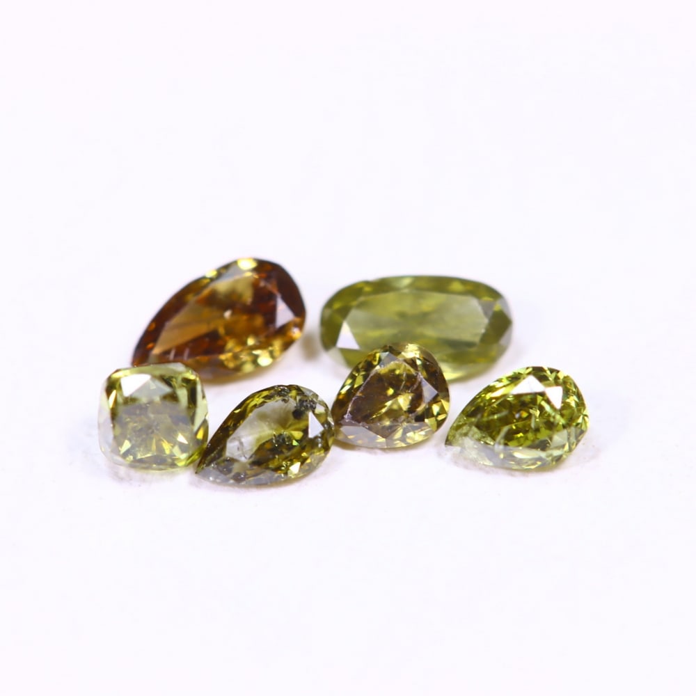 0.53ct 6pcs Unheated Fancy Diamond Lot - Natural Diamond, Loose Diamond (1 of 2)