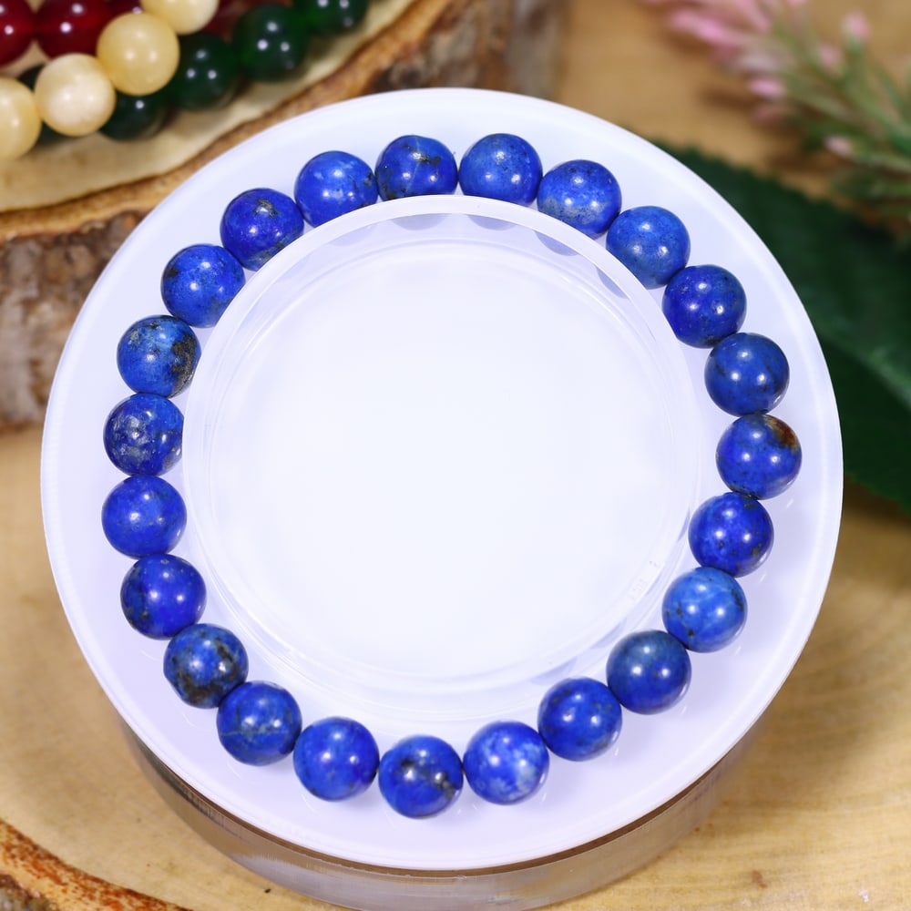20.41g Lapis Lazuli Bracelet - Polished Beads (1 of 2)