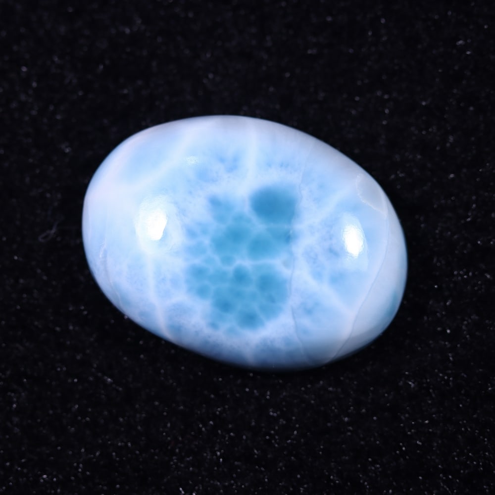 *27.55cts Natural Larimar - Polished Cabochon: Ksmith Jewels Global Welcome to our auction house, today auction brought to you by Ksmith Jewels Global based in Penang, Malaysia specialize in all kinds of opal and color gemstone both in manufacturi