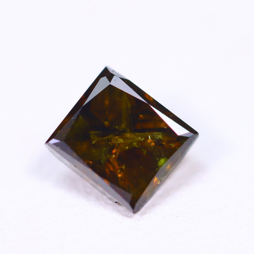 0.71ct Champagne Red Princess Cut Diamond 5.0x4.5mm - Natural Diamond, Loose Diamond: Ksmith Jewels Global Welcome to our auction house, today auction brought to you by Ksmith Jewels Global based in Penang, Malaysia specialize in all kinds of opal, diamond and color gemstone both in ma