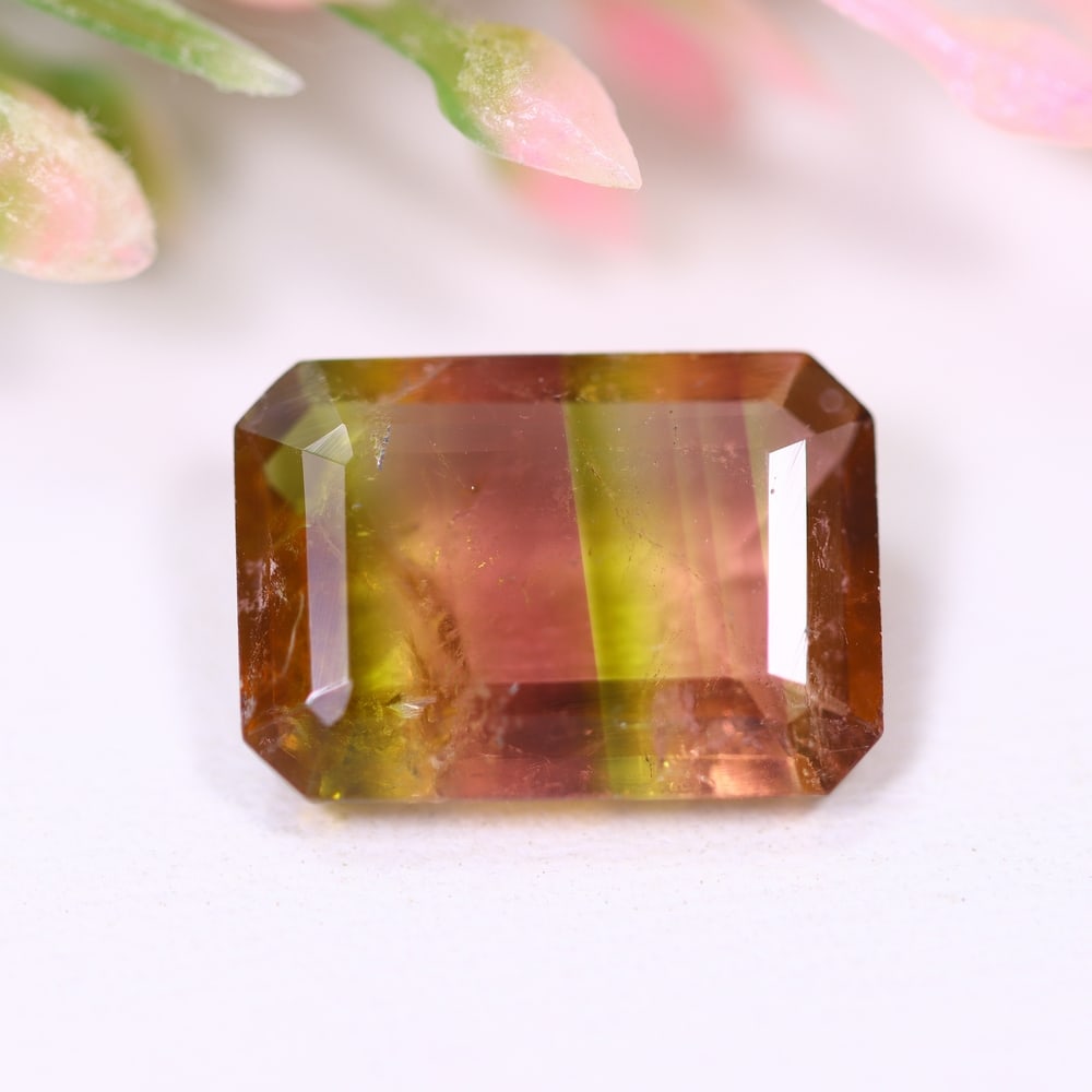 3.34cts Natural Watermelon Tourmaline - Bi-Colour Faceted Cut: Ksmith Jewels Global Welcome to our auction house, today auction brought to you by Ksmith Jewels Global based in Penang, Malaysia specialize in all kinds of opal and color gemstone both in manufacturi