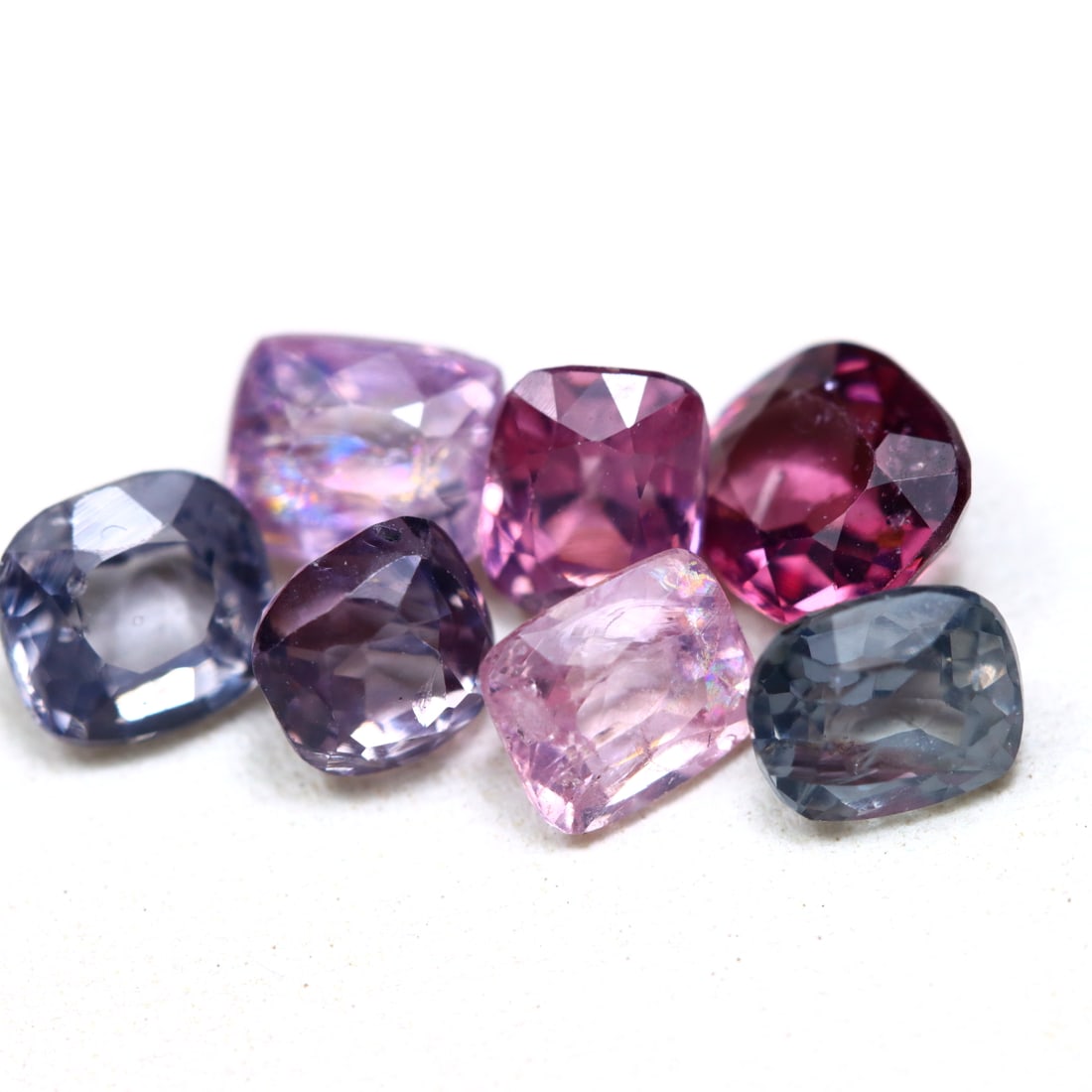3.49Ct Natural Multi Color Cushion Burmese Spinel in Lot: Ksmith Jewels Global Welcome to our auction house, today auction brought to you by Ksmith Jewels Global based in Penang, Malaysia specialize in all kinds of opal and color gemstone both in manufacturi