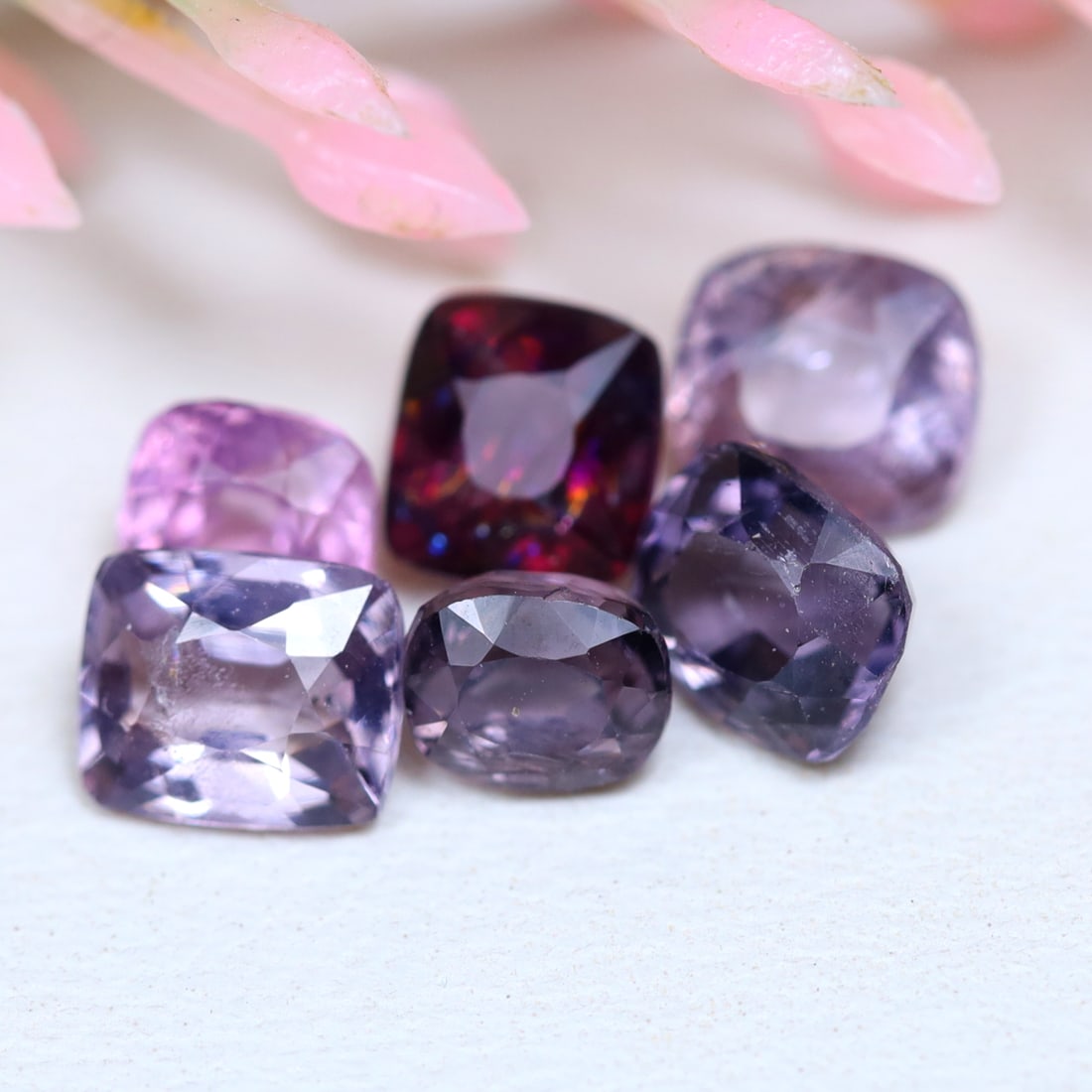 3.93Ct Natural Cushion Burmese Spinel - Burmese Spinel - Cushion Gemstone Lots: Ksmith Jewels Global Welcome to our auction house, today auction brought to you by Ksmith Jewels Global based in Penang, Malaysia specialize in all kinds of opal and color gemstone both in manufacturi