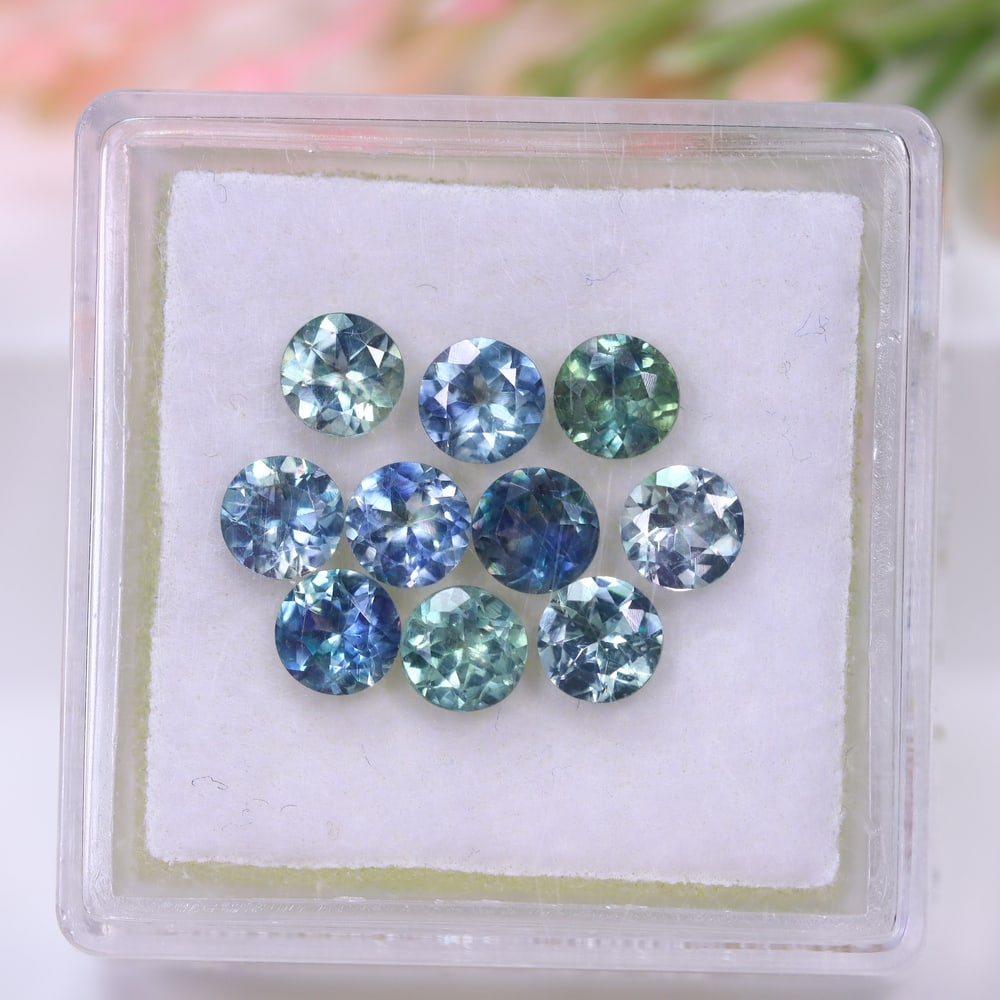 *3.04Ct 10pcs Australian Blue Sapphire Calibrated 4.0mm Set - Polished Faceted: Ksmith Jewels Global Welcome to our auction house, today auction brought to you by Ksmith Jewels Global based in Penang, Malaysia specialize in all kinds of opal and color gemstone both in manufacturi