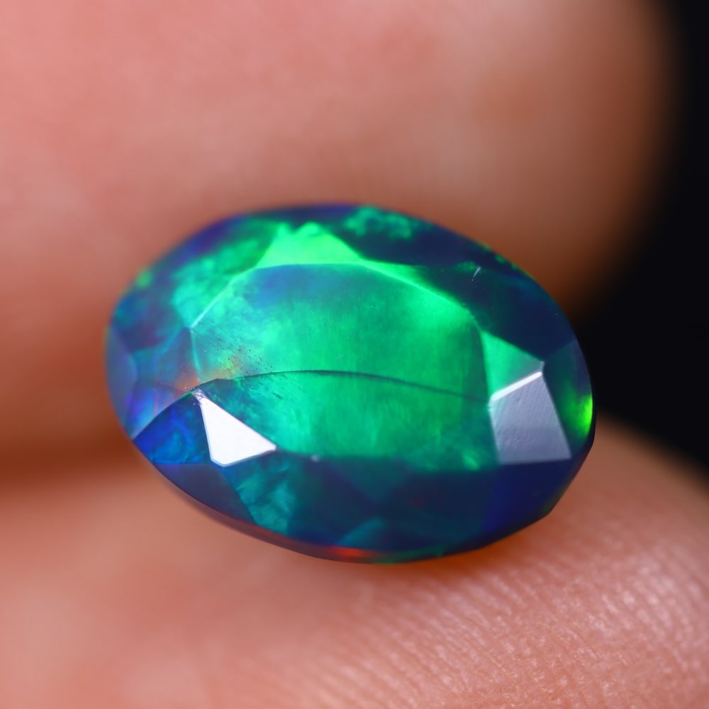 1.72Ct Welo Black Faceted Opal Polished - Ethiopian Opal: Ksmith Jewels Global Welcome to our auction house, today auction brought to you by Ksmith Jewels Global based in Penang, Malaysia specialize in all kinds of opal and color gemstone both in manufacturi