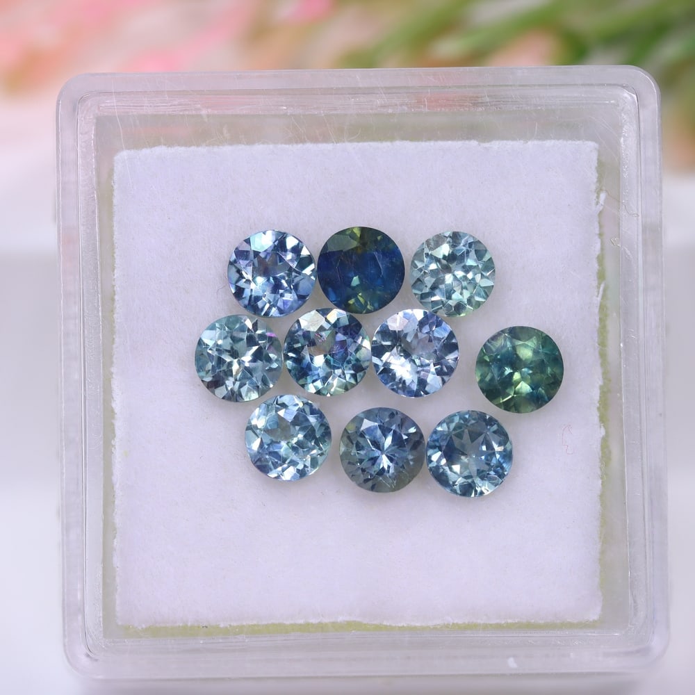*3.04Ct 10pcs Australian Blue Sapphire Calibrated 4mm Set - Polished Faceted: Ksmith Jewels Global Welcome to our auction house, today auction brought to you by Ksmith Jewels Global based in Penang, Malaysia specialize in all kinds of opal and color gemstone both in manufacturi
