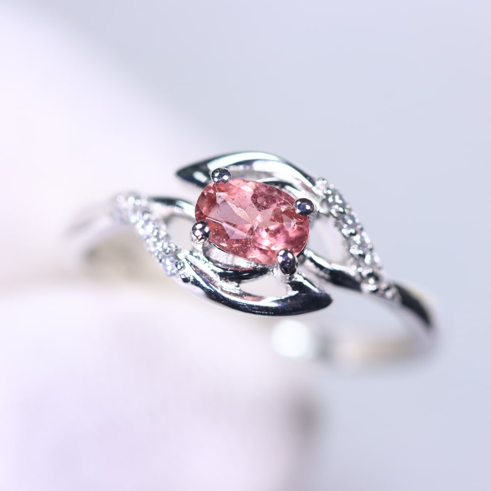 Ring US7.75 Tourmaline & Zircon - 925 Sterling Silver (1 of 3)