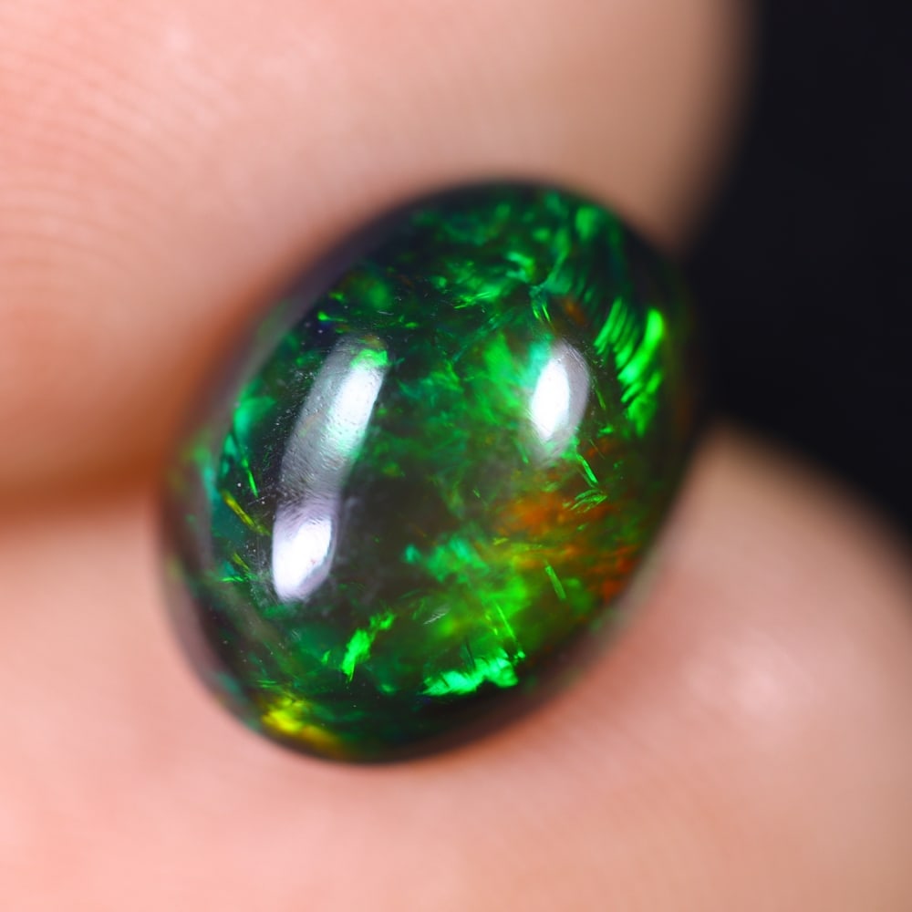 2.44Ct Welo Black Opal Polished - Ethiopian Opal (1 of 5)