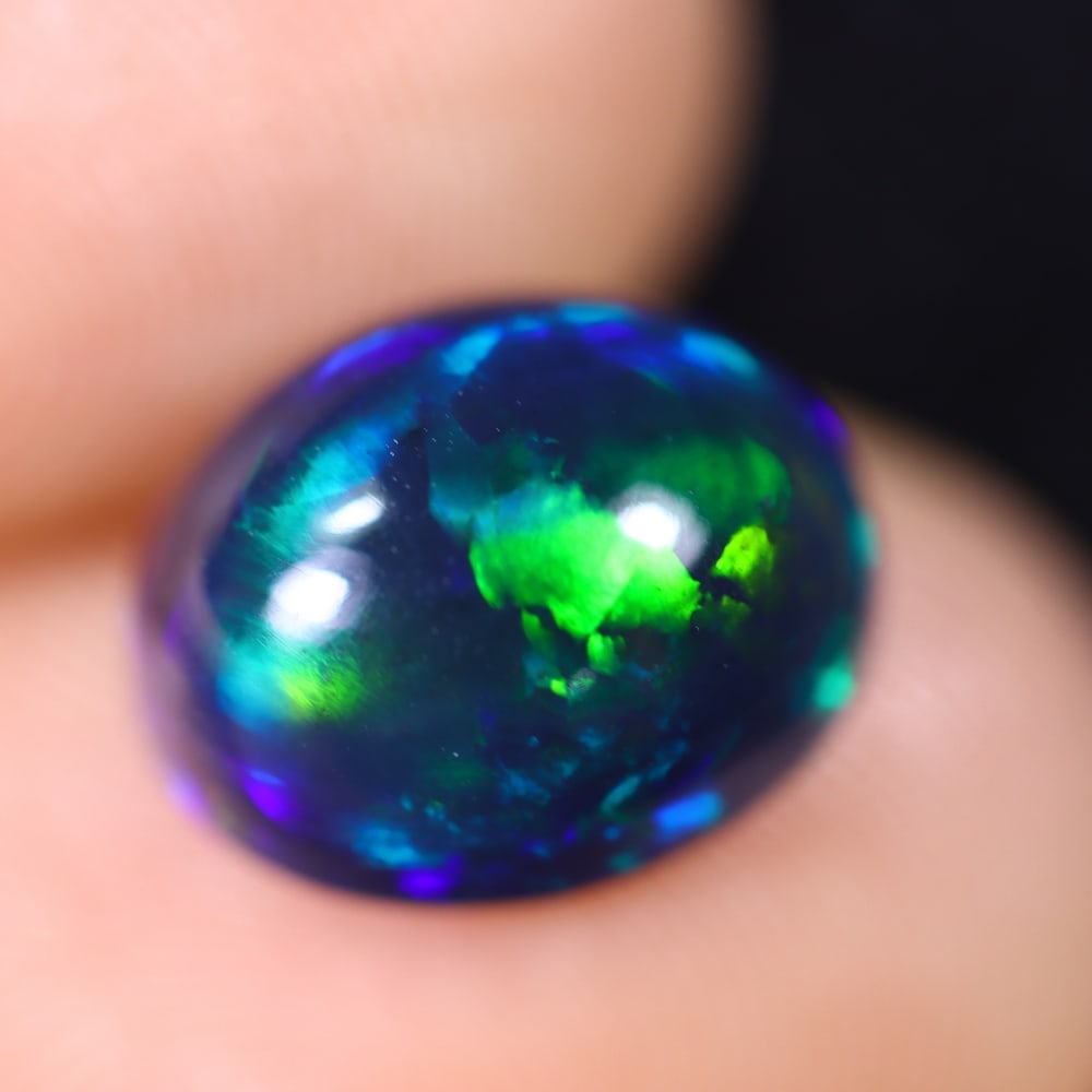 2.77Ct Welo Black Opal Polished - Ethiopian Opal (1 of 6)