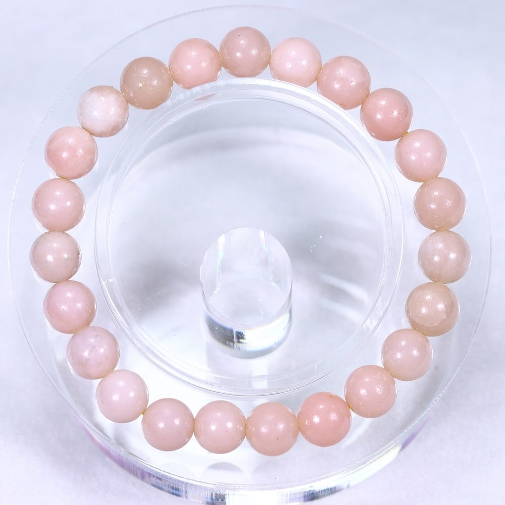 21.27g Pink Opal Bracelet - Polished Beads: Ksmith Jewels Global Welcome to our auction house, today auction brought to you by Ksmith Jewels Global based in Penang, Malaysia specialize in all kinds of opal and color gemstone both in manufacturi