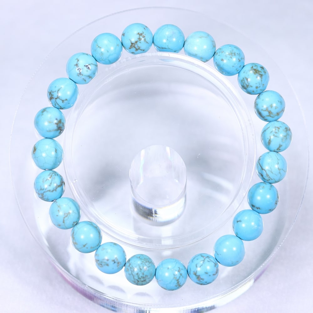 18.98g Turquoise Bracelet - Polished Beads: Ksmith Jewels Global Welcome to our auction house, today auction brought to you by Ksmith Jewels Global based in Penang, Malaysia specialize in all kinds of opal and color gemstone both in manufacturi