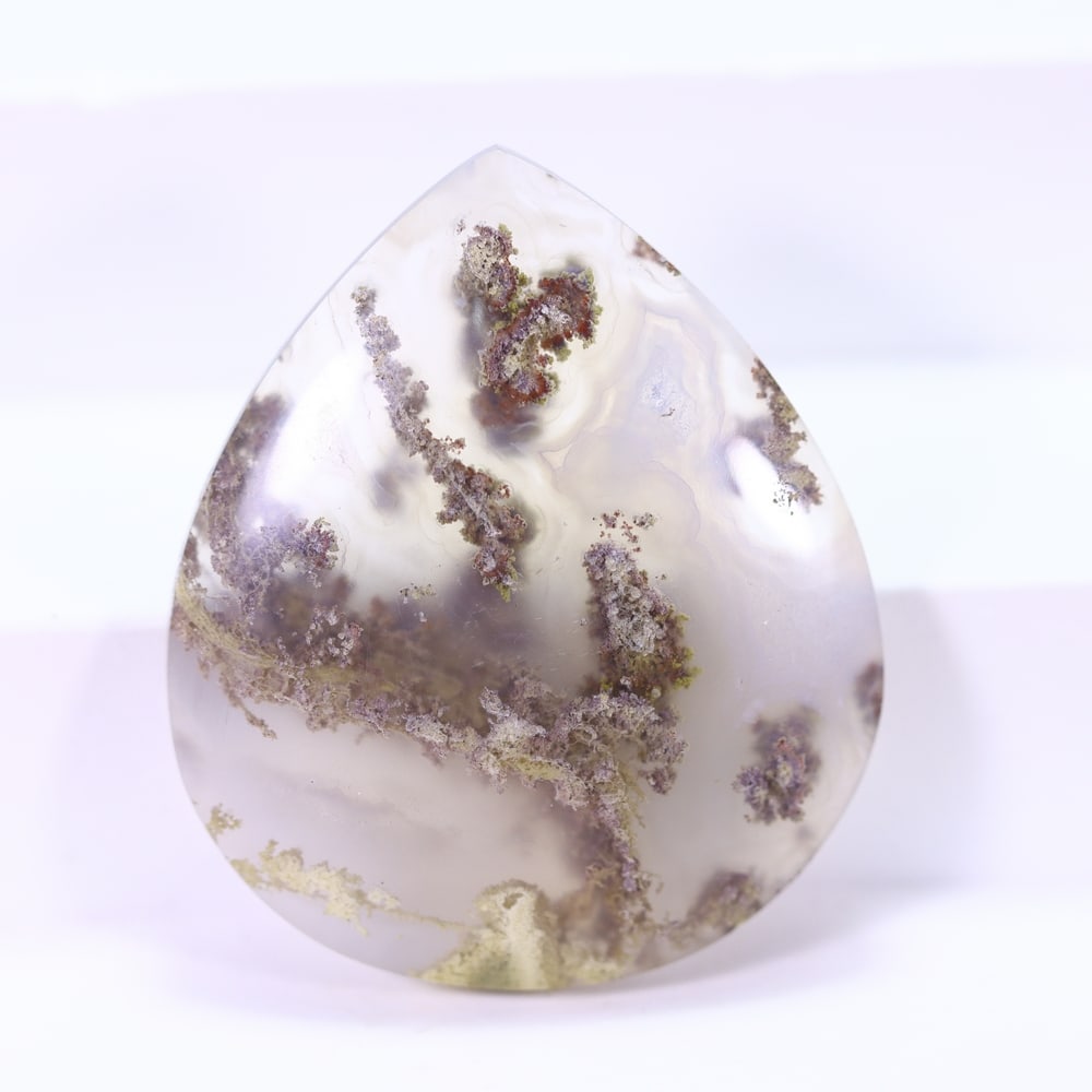 48.63Ct Moss Agate Cabochon - Polished - 35x30mm Approx: Ksmith Jewels Global Welcome to our auction house, today auction brought to you by Ksmith Jewels Global based in Penang, Malaysia specialize in all kinds of opal and color gemstone both in manufacturi