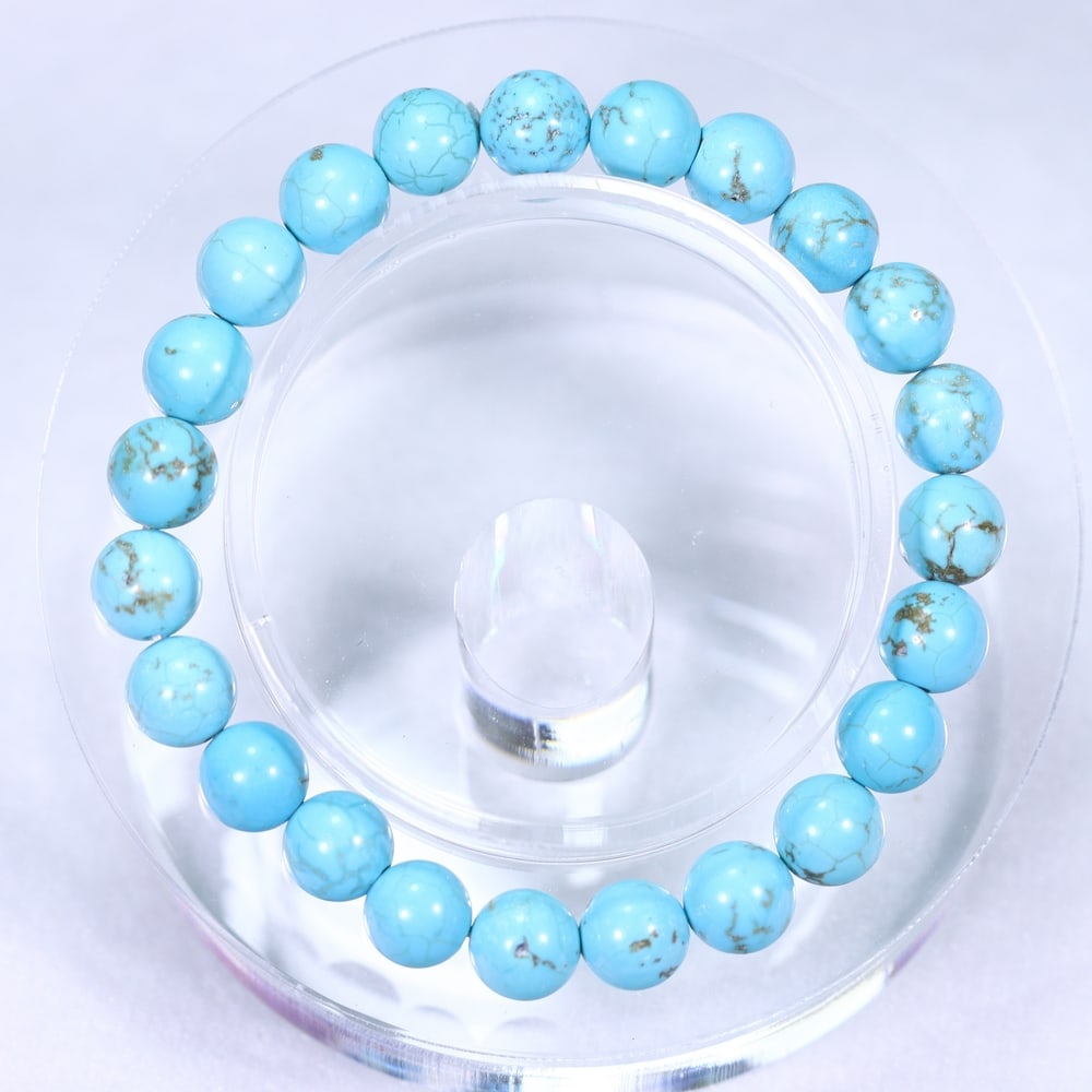 18.44g Turquoise Bracelet - Polished Beads (1 of 3)