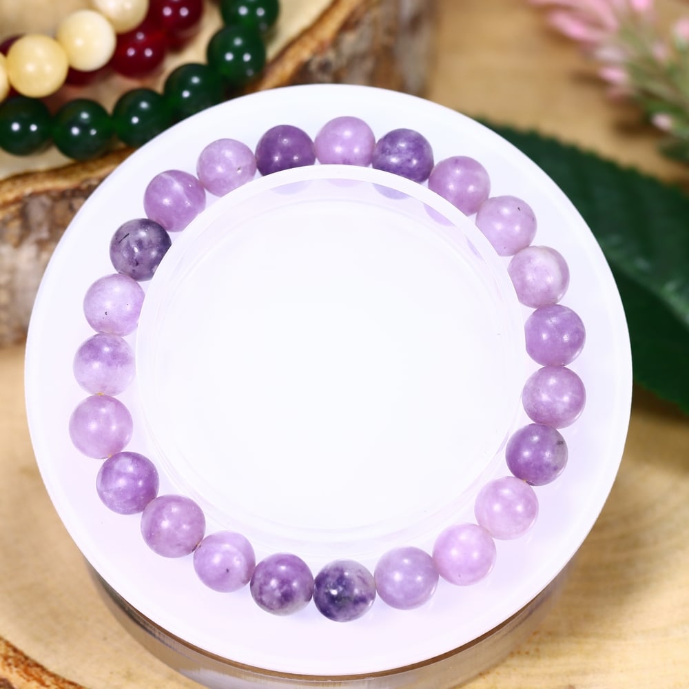 17.91g Purple Amazonite Bracelet - Polished Beads (1 of 2)