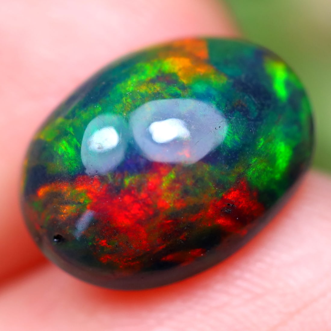 1.72Ct Natural Ethiopian Welo Smoked Opal - Ethiopian Opal - Oval Cabochon: Ksmith Jewels Global Welcome to our auction house, today auction brought to you by Ksmith Jewels Global based in Penang, Malaysia specialize in all kinds of opal and color gemstone both in manufacturi