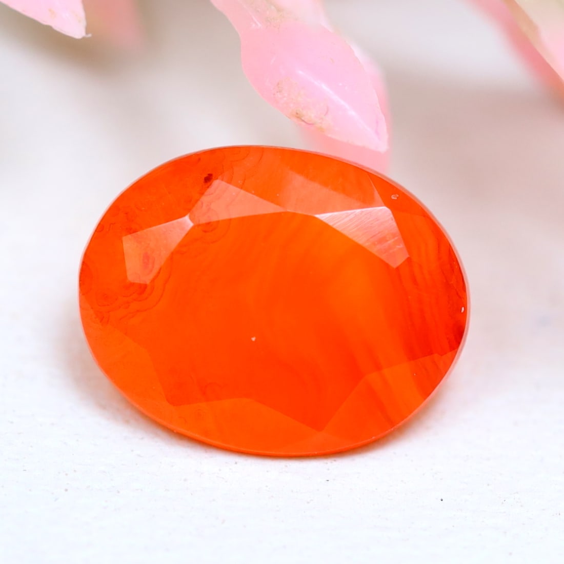 1.41Ct Natural Orange Carnelian Faceted Cut Gemstone: Ksmith Jewels Global Welcome to our auction house, today auction brought to you by Ksmith Jewels Global based in Penang, Malaysia specialize in all kinds of opal and color gemstone both in manufacturi