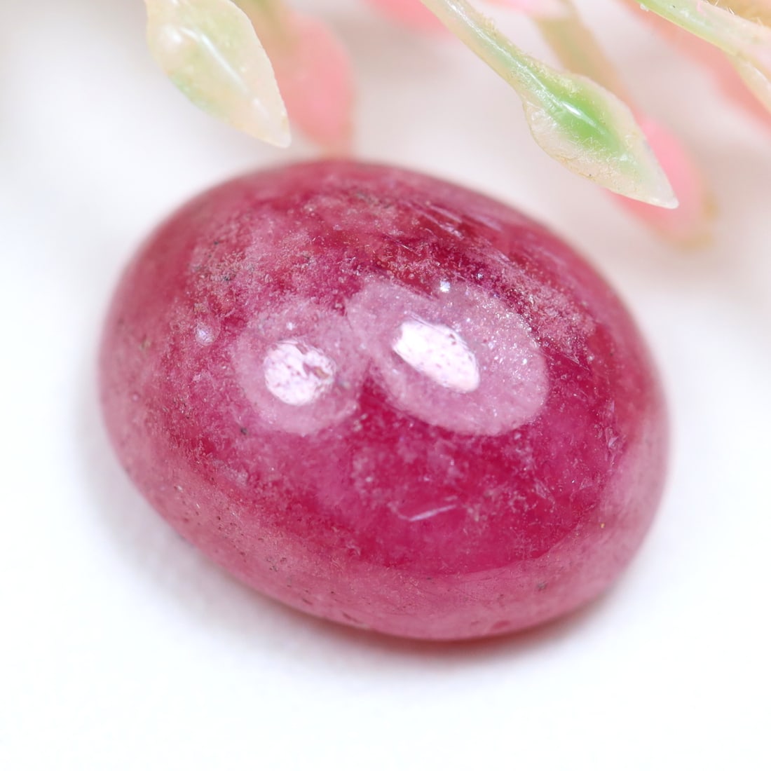 10.30Ct Natural Madagascar Heated Ruby Top Red Oval Cut Cabochon (1 of 2)