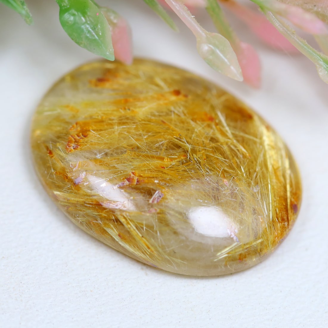 Rutilated Quartz 10.83Ct Natural Golden Rutile Quartz (1 of 2)