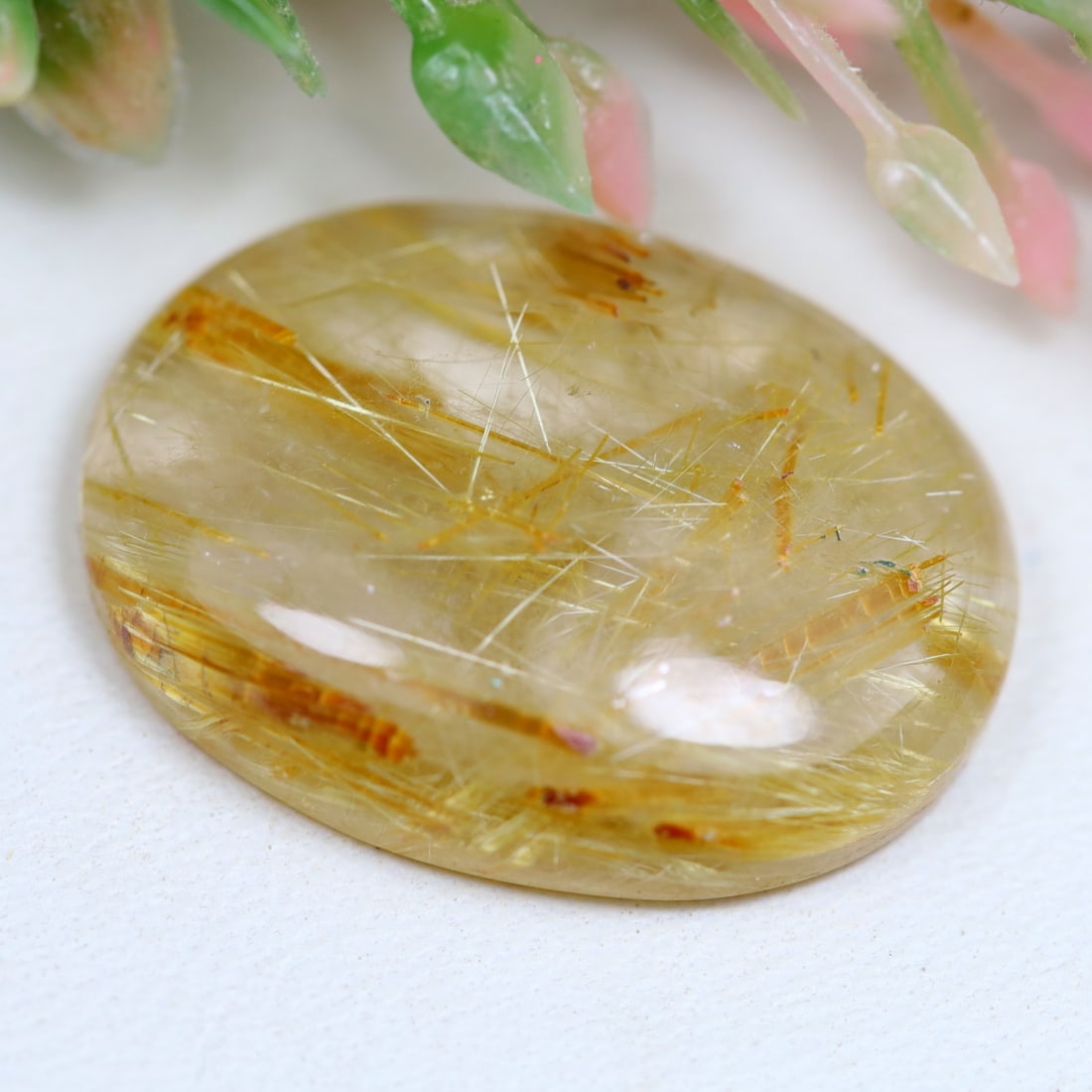Rutilated Quartz 12.94Ct Natural Golden Rutile Quartz (1 of 2)