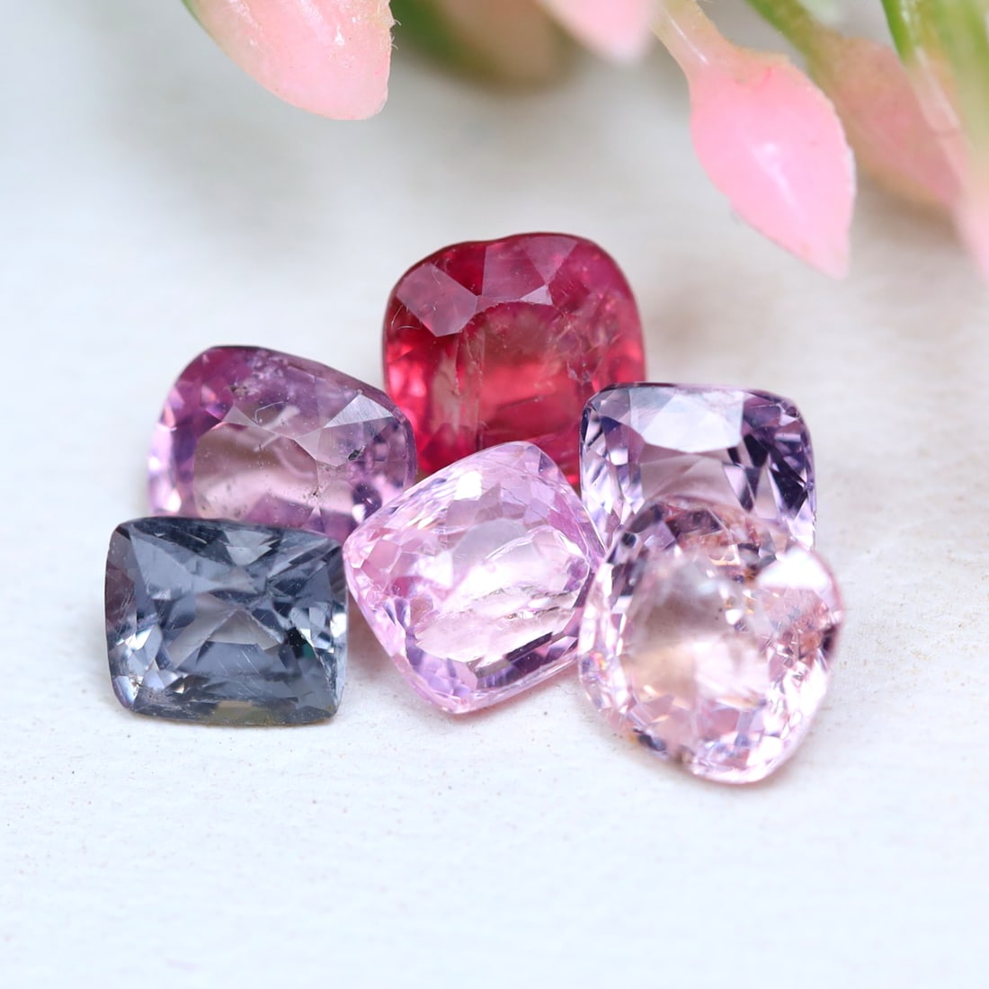 3.32Ct Natural Cushion Burmese Spinel - Burmese Spinel - Cushion Gemstone Lots: Ksmith Jewels Global Welcome to our auction house, today auction brought to you by Ksmith Jewels Global based in Penang, Malaysia specialize in all kinds of opal and color gemstone both in manufacturi