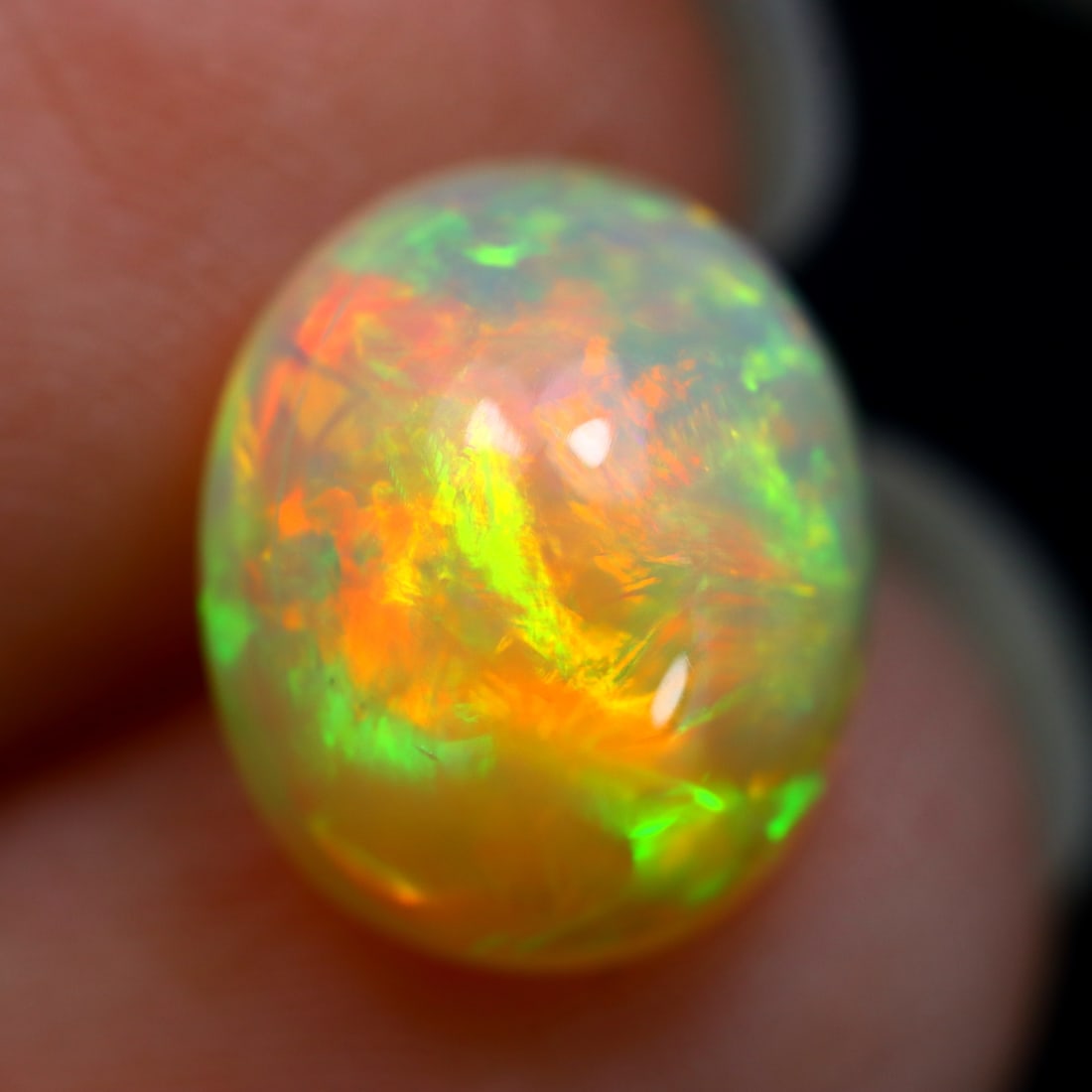 3.16Ct Natural Flashy Rainbow Ethiopian Welo Opal (1 of 4)
