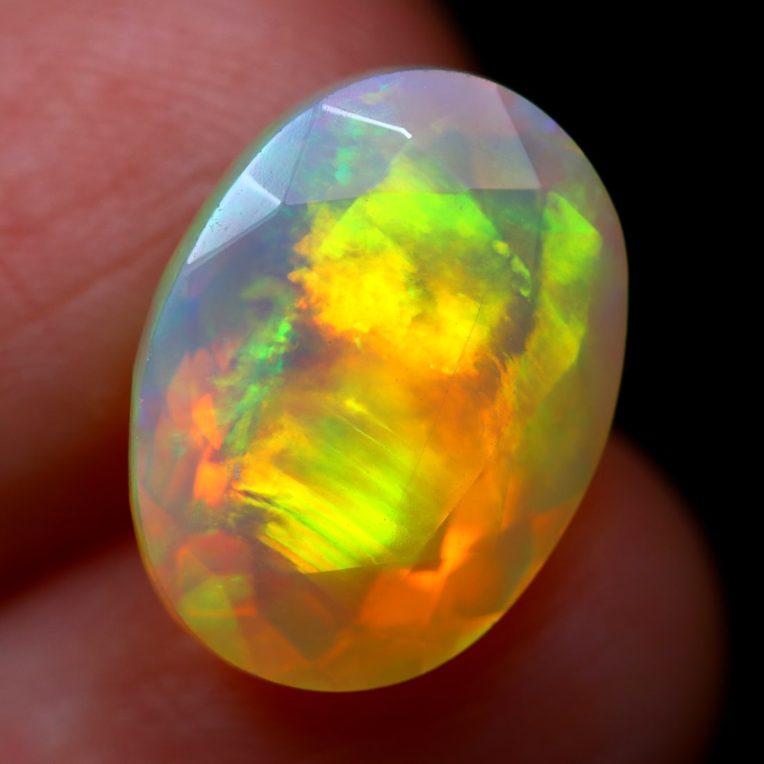 4.55Ct Natural Ethiopian Faceted Welo Opal - Ethiopian Opal (1 of 6)