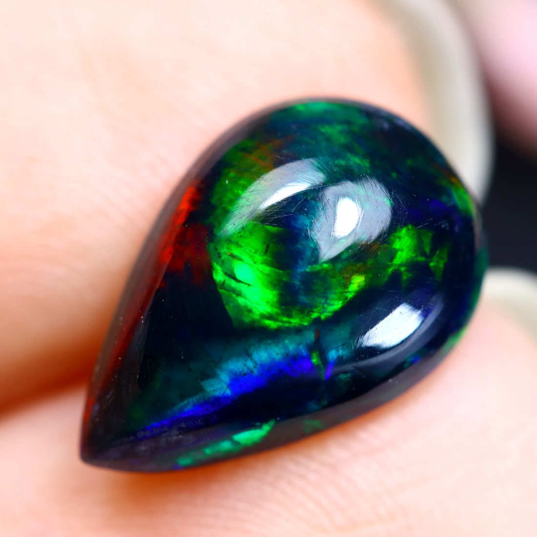 2.28Ct Natural Ethiopian Welo Smoked Opal - Ethiopian Opal (1 of 4)