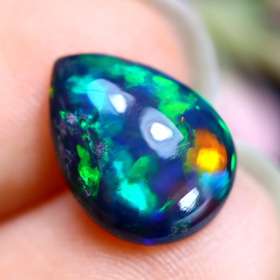 2.07Ct Natural Ethiopian Welo Smoked Opal - Ethiopian Opal (1 of 4)