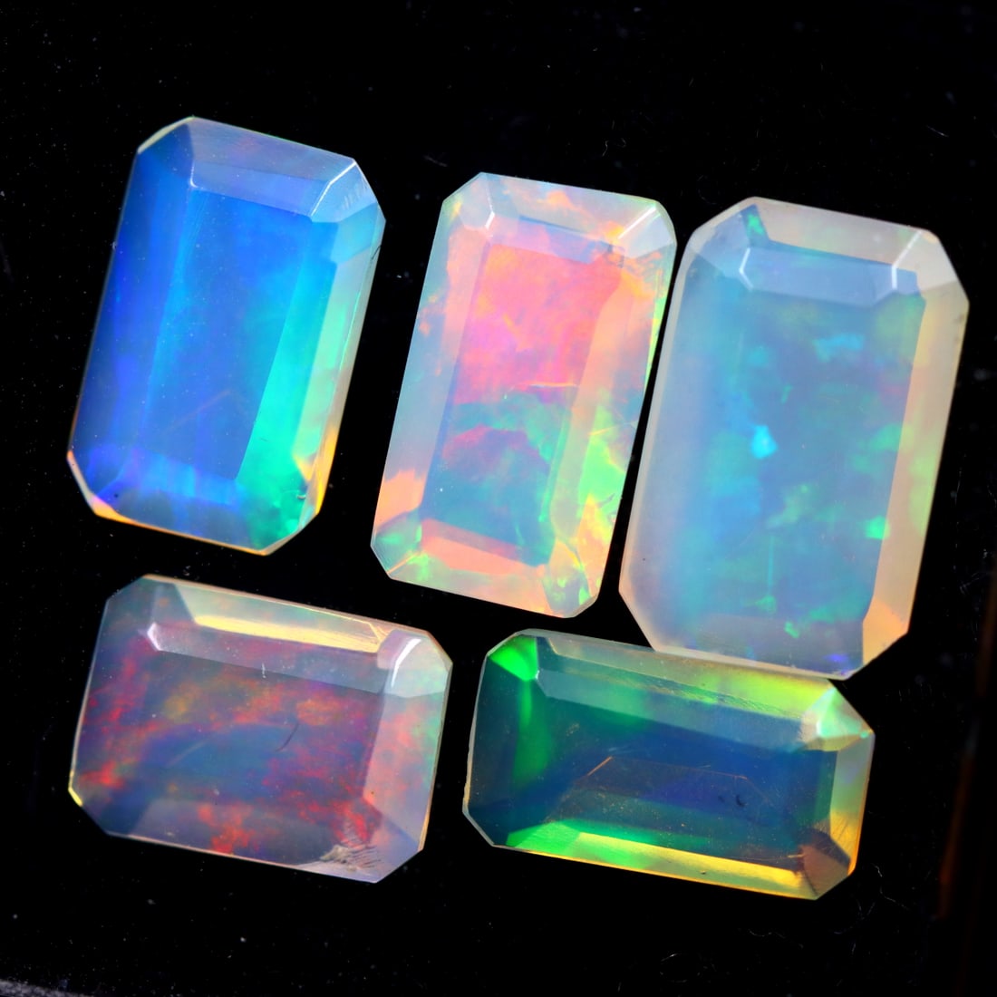 3.95Ct Natural Ethiopian Faceted Welo Opal Lot - Ethiopian Opal (1 of 4)