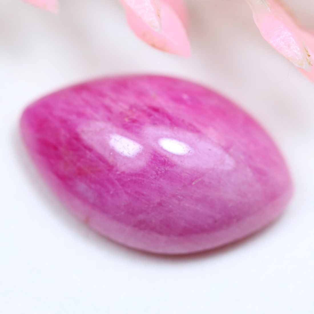 7.48Ct Natural Madagascar Heated Ruby Top Red Cabochon (1 of 2)