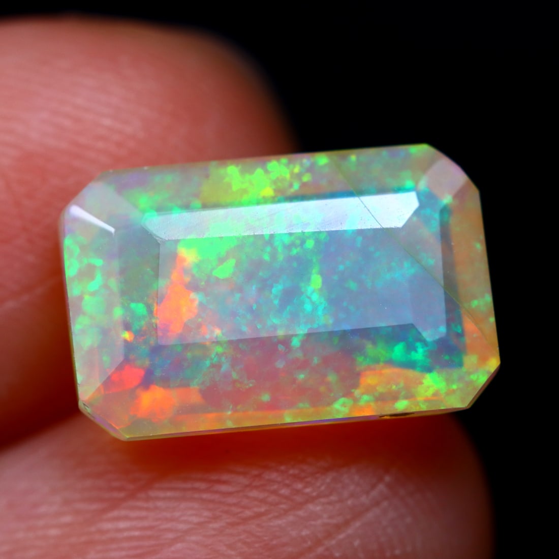 2.57Ct Natural Ethiopian Faceted Welo Opal - Ethiopian Opal (1 of 5)