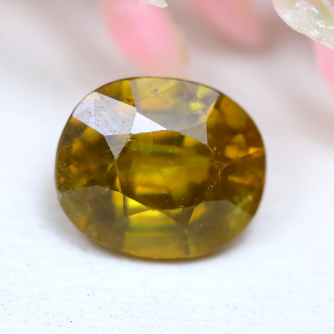 1.24Ct Natural Yellowish Brown Madagascar Sphene: Ksmith Jewels Global Welcome to our auction house, today auction brought to you by Ksmith Jewels Global based in Penang, Malaysia specialize in all kinds of opal and color gemstone both in manufacturi