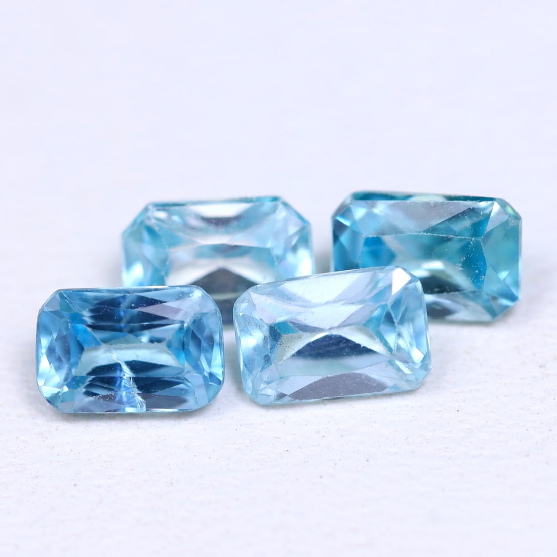 3.20Ct Natural Cambodia Blue Zircon Octagon Only Heated Gemstone OT7019 (1 of 2)