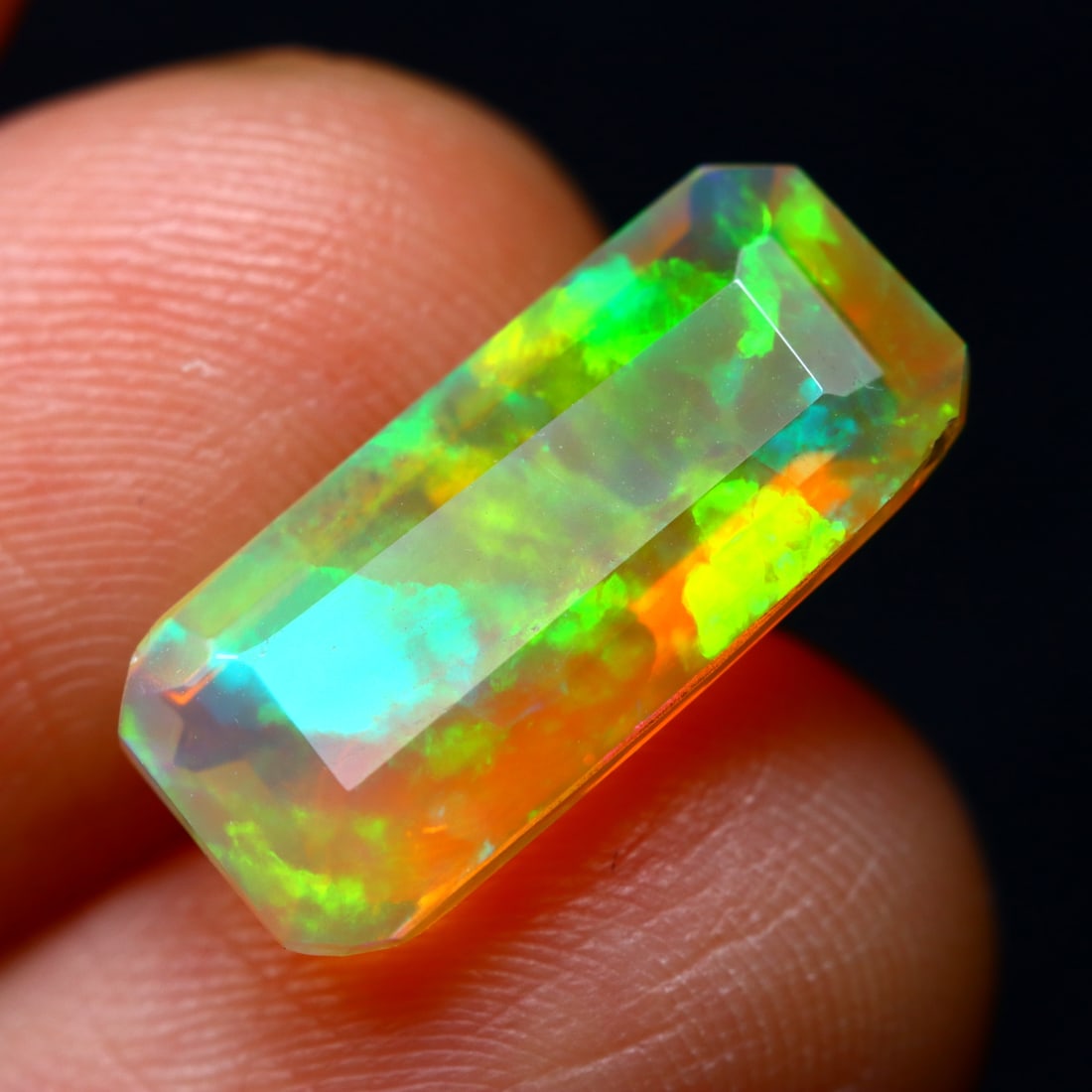 3.12Ct Natural Flashy Rainbow Ethiopian Faceted Welo Opal - Ethiopian Opal (OT6988): Ksmith Jewels Global Welcome to our auction house, today auction brought to you by Ksmith Jewels Global based in Penang, Malaysia specialize in all kinds of opal and color gemstone both in manufacturi