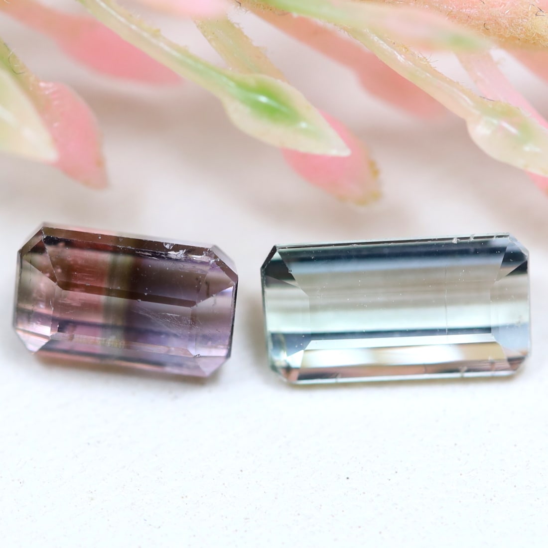 Tourmaline 2.14Ct Natural Afghanistan Mix Bio-Color Tourmaline Gemstone 2 PCS: Ksmith Jewels Global Welcome to our auction house, today auction brought to you by Ksmith Jewels Global based in Penang, Malaysia specialize in all kinds of opal and color gemstone both in manufacturi