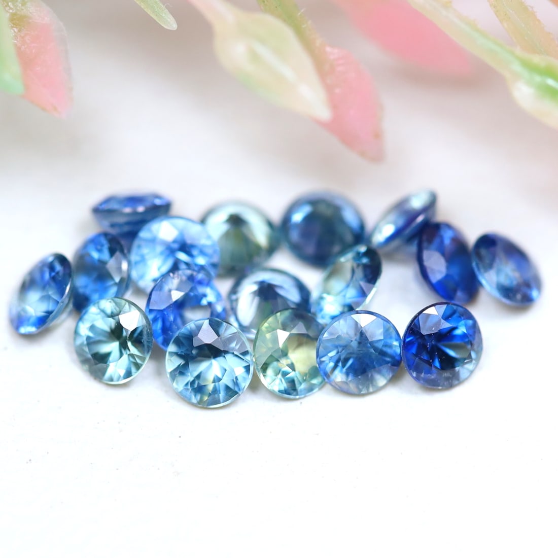 1.50Ct 2.6MM Natural Rare Diamond Cut Multi-color Sapphire VVS-VS in Lots: Ksmith Jewels Global Welcome to our auction house, today auction brought to you by Ksmith Jewels Global based in Penang, Malaysia specialize in all kinds of opal and color gemstone both in manufacturi