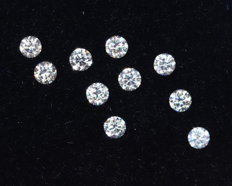 0.05Ct 1.0mm D-F Brilliant Round VS Loose Diamond 10pcs - Australian Diamond - Round Shape Lot (1 of 1)
