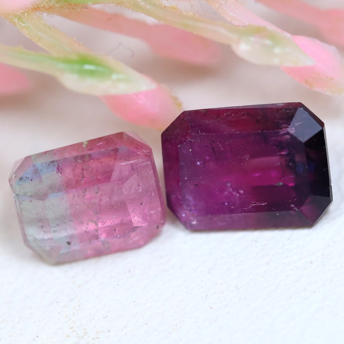 Tourmaline 2.26Ct Emerald Cut Natural Bi-Color Afghanistan Tourmaline: Ksmith Jewels Global Welcome to our auction house, today auction brought to you by Ksmith Jewels Global based in Penang, Malaysia specialize in all kinds of opal and color gemstone both in manufacturi