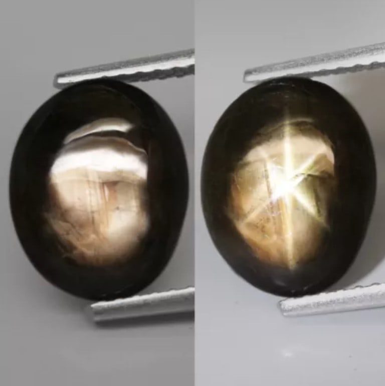 Star Sapphire 3.25Ct Natural Greenish 6 Rays Gold Star Sapphire (1 of 1)