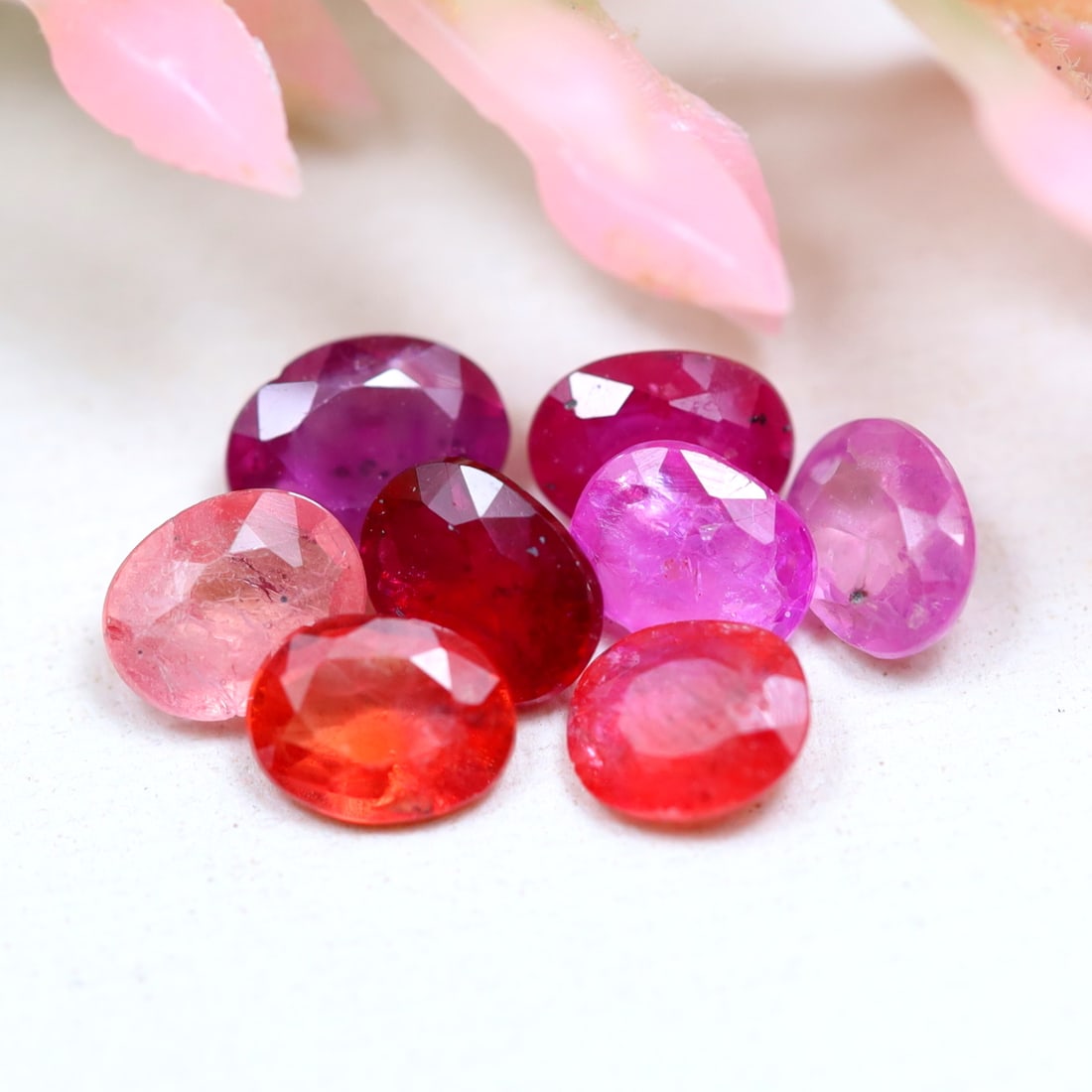 1.60Ct Natural Heated Pinkish Ruby in Lot Oval Cut (1 of 2)