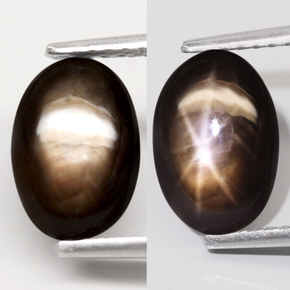 Star Sapphire 2.17Ct Natural Greenish 6 Rays Gold Star Sapphire (1 of 1)